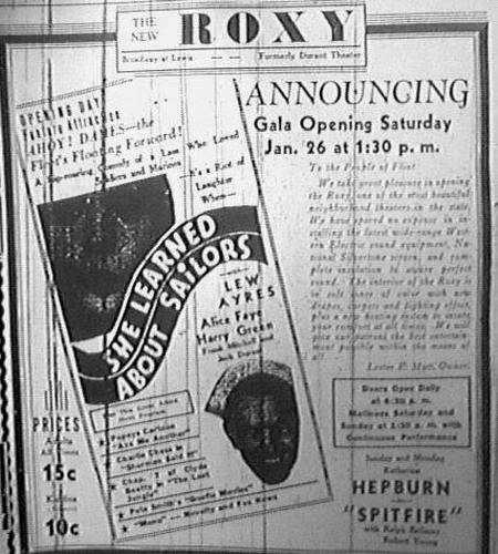 Colonial Theatre - Roxy Opens From Gary Flinn (newer photo)